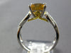 1.52CT DIAMOND & AAA CITRINE 14K 2 TONE GOLD CUSHION & ROUND INFINITY LOVE RING