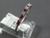 .29CT DIAMOND & AAA RUBY 18KT WHITE GOLD 3D CLASSIC ROUND 1.5mm ANNIVERSARY RING