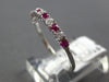.29CT DIAMOND & AAA RUBY 18KT WHITE GOLD 3D CLASSIC ROUND 1.5mm ANNIVERSARY RING