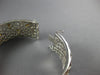 EXTRA LARGE 15.7CT WHITE & CANARY DIAMOND 18K 2 TONE GOLD I LOVE BANGLE BRACELET