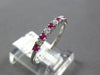 .29CT DIAMOND & AAA RUBY 18KT WHITE GOLD 3D CLASSIC ROUND 1.5mm ANNIVERSARY RING