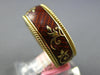 BROWN ENAMEL 18KT YELLOW GOLD MULTI LEAF ETERNITY COMFORT FIT ANNIVERSARY RING