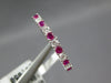 .29CT DIAMOND & AAA RUBY 18KT WHITE GOLD 3D CLASSIC ROUND 1.5mm ANNIVERSARY RING