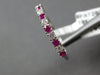 .29CT DIAMOND & AAA RUBY 18KT WHITE GOLD 3D CLASSIC ROUND 1.5mm ANNIVERSARY RING