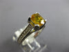 2.61CT DIAMOND & AAA YELLOW SAPPHIRE 14KT WHITE GOLD OVAL LUCIDA ENGAGEMENT RING