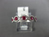 .66CT DIAMOND & AAA RUBY 18KT WHITE GOLD ROUND INFINITY CLASSIC ANNIVERSARY RING