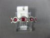 .66CT DIAMOND & AAA RUBY 18KT WHITE GOLD ROUND INFINITY CLASSIC ANNIVERSARY RING
