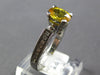 1.55CT DIAMOND & AAA YELLOW SAPPHIRE 18K WHITE GOLD OVAL & ROUND ENGAGEMENT RING