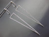 EXTRA LARGE 1.02CT DIAMOND 18KT WHITE GOLD ELONGATED TRIANGULAR HANGING EARRINGS