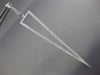 EXTRA LARGE 1.02CT DIAMOND 18KT WHITE GOLD ELONGATED TRIANGULAR HANGING EARRINGS