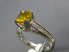 2.61CT DIAMOND & AAA YELLOW SAPPHIRE 14KT WHITE GOLD OVAL LUCIDA ENGAGEMENT RING