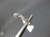 ESTATE .08CT DIAMOND 18K WHITE GOLD MULTI LEAF FILIGREE WEDDING ANNIVERSARY RING
