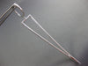 EXTRA LARGE 1.02CT DIAMOND 18KT WHITE GOLD ELONGATED TRIANGULAR HANGING EARRINGS