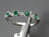 .38CT DIAMOND & AAA EMERALD 18K WHITE GOLD 3D ROUND BEZEL FILIGREE MILGRAIN RING