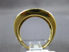 ESTATE .16CT DIAMOND & AAA BLACK ONYX 14KT WHITE & YELLOW GOLD 3D OVAL FUN RING