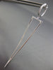 EXTRA LARGE 1.02CT DIAMOND 18KT WHITE GOLD ELONGATED TRIANGULAR HANGING EARRINGS
