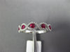 .66CT DIAMOND & AAA RUBY 18KT WHITE GOLD ROUND INFINITY CLASSIC ANNIVERSARY RING