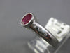 .71CT DIAMOND & AAA RUBY 14KT WHITE GOLD 3D OVAL BEZEL SOLITAIRE FRIENDSHIP RING