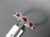 .66CT DIAMOND & AAA RUBY 18KT WHITE GOLD ROUND INFINITY CLASSIC ANNIVERSARY RING