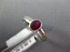 .71CT DIAMOND & AAA RUBY 14KT WHITE GOLD 3D OVAL BEZEL SOLITAIRE FRIENDSHIP RING