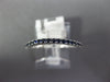 ESTATE .25CT AAA SAPPHIRE 14KT WHITE GOLD ROUND SEMI ETERNITY FLEXIBLE FUN RING