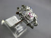 LARGE .87CT DIAMOND & AAA MULTI COLOR SAPPHIRE 14K WHITE GOLD BIRD NEST FUN RING
