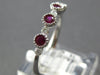 .44CT DIAMOND & AAA RUBY 18K WHITE GOLD CLASSIC BEZEL FILIGREE MILGRAIN FUN RING