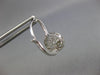 .86CT DIAMOND 18KT WHITE GOLD 3D CLUSTER HALO FLOWER LEVERBACK HANGING EARRINGS