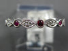 .46CT DIAMOND & AAA RUBY 18KT WHITE GOLD ROUND & MARQUISE SHAPE ANNIVERSARY RING