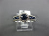 1.03CT DIAMOND & AAA SAPPHIRE 14KT WHITE GOLD ROUND SQUARE CLASSIC PROMISE RING