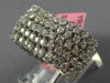 LARGE 2.53CT DIAMOND 18KT WHITE GOLD 3D MULTI ROW 3/4 ETERNITY ANNIVERSARY RING