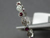 .46CT DIAMOND & AAA RUBY 18KT WHITE GOLD ROUND & MARQUISE SHAPE ANNIVERSARY RING