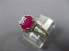 1.55CT DIAMOND & AAA RUBY 14KT WHITE GOLD 3D OVAL & ROUND HALO ENGAGEMENT RING