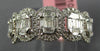 .97CT DIAMOND 18K WHITE GOLD 3D ROUND & BAGUETTE INVISIBLE OVAL ANNIVERSARY RING