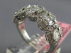 .97CT DIAMOND 18K WHITE GOLD 3D ROUND & BAGUETTE INVISIBLE OVAL ANNIVERSARY RING