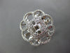 .93CT DIAMOND 18K WHITE GOLD ROUND & BAGUETTE CLUSTER INVISIBLE FLOWER LOVE RING