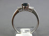 1.18CT DIAMOND & AAA SAPPHIRE 18K WHITE GOLD OVAL & BAGUETTE BOW ENGAGEMENT RING