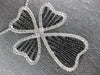 ESTATE EXTRA LARGE 3.69CT DIAMOND 18KT WHITE GOLD 3D MULTI HEART CROSS PENDANT