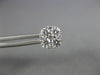 1.09CT DIAMOND 18KT WHITE GOLD 3D ROUND CLUSTER INVISIBLE SQUARE STUD EARRINGS