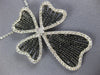 ESTATE EXTRA LARGE 3.69CT DIAMOND 18KT WHITE GOLD 3D MULTI HEART CROSS PENDANT