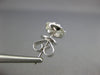 1.09CT DIAMOND 18KT WHITE GOLD 3D ROUND CLUSTER INVISIBLE SQUARE STUD EARRINGS