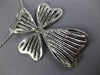 ESTATE EXTRA LARGE 3.69CT DIAMOND 18KT WHITE GOLD 3D MULTI HEART CROSS PENDANT