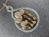 ESTATE 1.33CT DIAMOND 18KT WHITE & ROSE GOLD CLOUD CHANDELIER INFINITY PENDANT