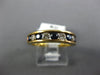 .99CT DIAMOND & AAA SAPPHIRE 14KT YELLOW GOLD 3D ROUND CHANNEL ANNIVERSARY RING