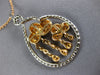 ESTATE 1.33CT DIAMOND 18KT WHITE & ROSE GOLD CLOUD CHANDELIER INFINITY PENDANT