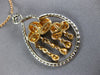 ESTATE 1.33CT DIAMOND 18KT WHITE & ROSE GOLD CLOUD CHANDELIER INFINITY PENDANT