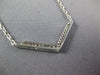 .30CT DIAMOND & AAA SAPPHIRE 18KT WHITE GOLD 3D CLASSIC 2 ROW V SHAPE NECKLACE