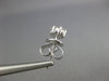 ESTATE SMALL .38CT DIAMOND 18KT WHITE GOLD ROUND CLUSTER CLASSIC STUD EARRINGS