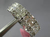 WIDE 2.15CT DIAMOND 18KT WHITE GOLD ROUND & BAGUETTE INVISIBLE ANNIVERSARY RING