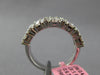 WIDE 2.15CT DIAMOND 18KT WHITE GOLD ROUND & BAGUETTE INVISIBLE ANNIVERSARY RING
